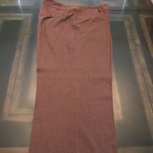 Burgundy Wide Leg Pants
